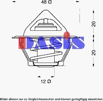 AKS Dasis 750383N - Coolant thermostat / housing car-mod.net