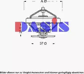 AKS Dasis 751859N - Coolant thermostat / housing car-mod.net