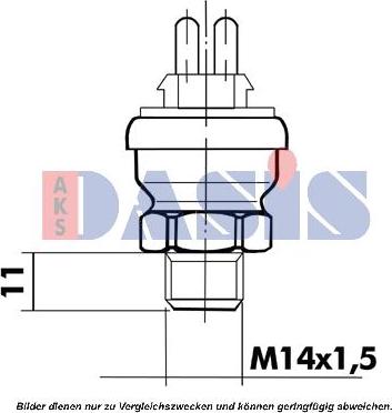 AKS Dasis 751069N - Coolant temperature Sensor car-mod.net