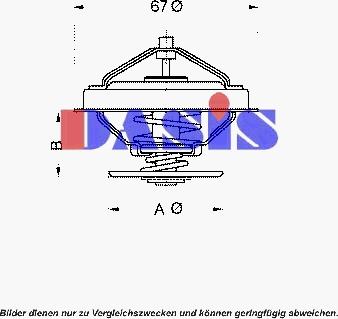 AKS Dasis 751890N - Coolant thermostat / housing car-mod.net