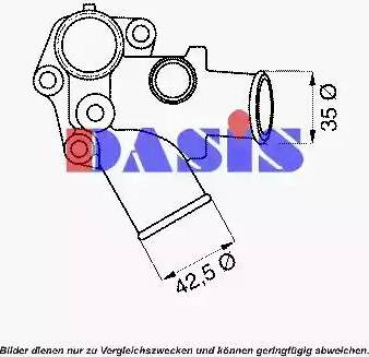 AKS Dasis 751844N - Coolant thermostat / housing car-mod.net