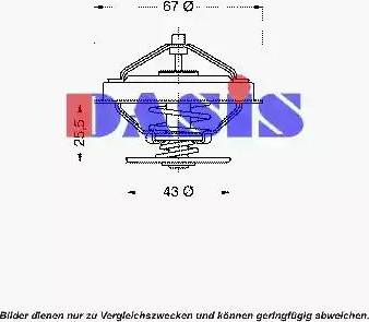 AKS Dasis 751863N - Coolant thermostat / housing car-mod.net