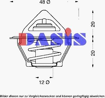 AKS Dasis 751795N - Coolant thermostat / housing car-mod.net
