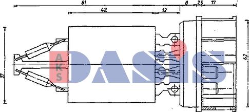 AKS Dasis 700182N - Resistor, interior blower car-mod.net