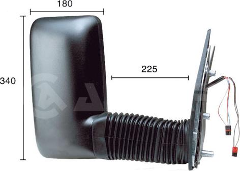 Alkar 9298977 - Outside Mirror car-mod.net