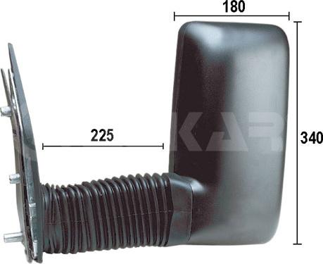 Alkar 9269977 - Outside Mirror car-mod.net