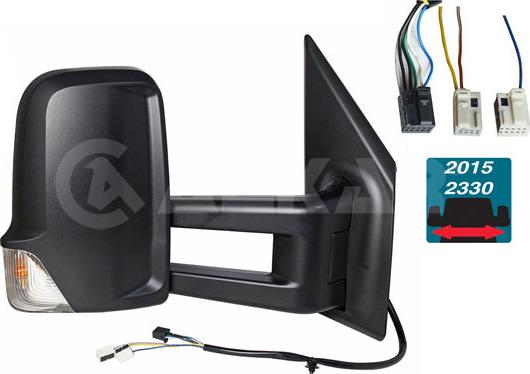 Alkar 9234021 - Outside Mirror car-mod.net