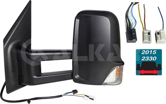 Alkar 9233021 - Outside Mirror car-mod.net