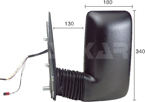 Alkar 9237977 - Outside Mirror car-mod.net