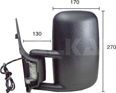 Alkar 9225910 - Outside Mirror car-mod.net