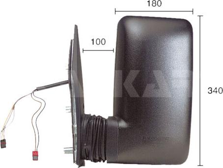 Alkar 9227977 - Outside Mirror car-mod.net