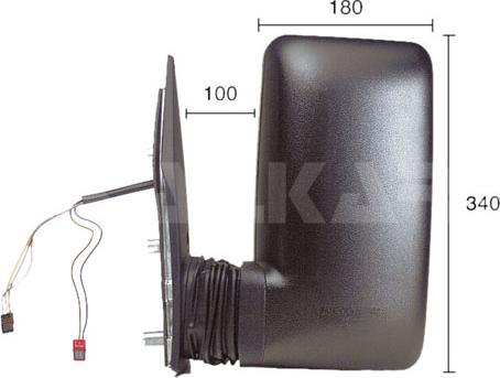 Alkar 9277977 - Outside Mirror car-mod.net