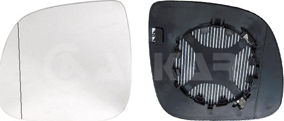 Alkar 6461948 - Mirror Glass, outside mirror car-mod.net