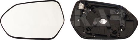 Alkar 6483913 - Mirror Glass, outside mirror car-mod.net