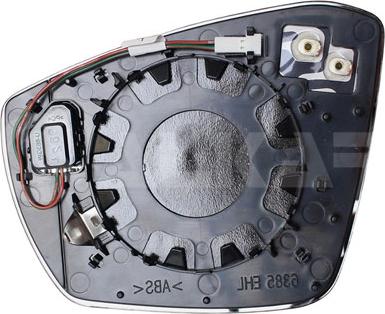 Alkar 6434772 - Mirror Glass, outside mirror car-mod.net