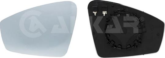 Alkar 6431192 - Mirror Glass, outside mirror car-mod.net
