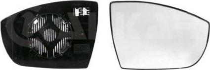 Alkar 6431134 - Mirror Glass, outside mirror car-mod.net