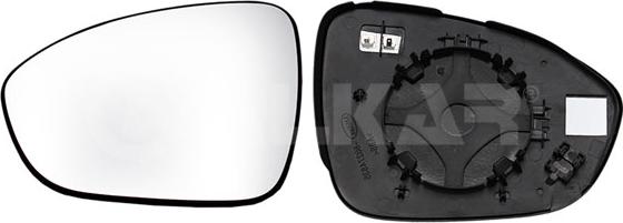 Alkar 6431748 - Mirror Glass, outside mirror car-mod.net