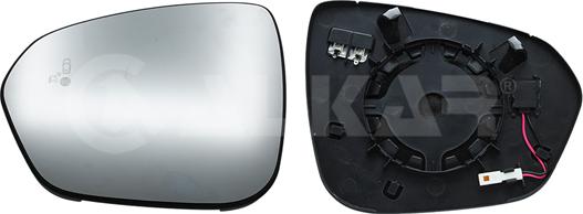 Alkar 6433195 - Mirror Glass, outside mirror car-mod.net