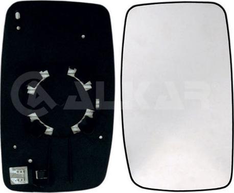 Alkar 6432955 - Mirror Glass, outside mirror car-mod.net