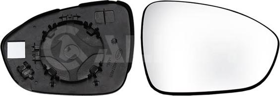 Alkar 6432207 - Mirror Glass, outside mirror car-mod.net