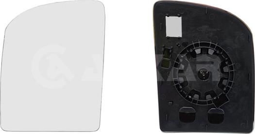 Alkar 6429772 - Mirror Glass, outside mirror car-mod.net