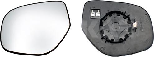 Alkar 6471859 - Mirror Glass, outside mirror car-mod.net