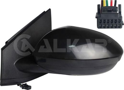 Alkar 6143207 - Outside Mirror car-mod.net