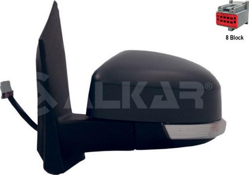 Alkar 6165401 - Outside Mirror car-mod.net