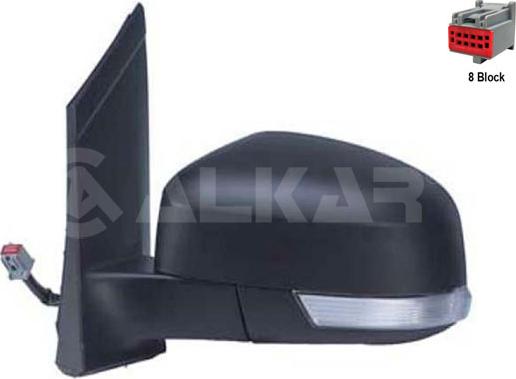 Alkar 6121401 - Outside Mirror car-mod.net