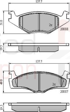ALLIED NIPPON ADB0149 - Brake Pad Set, disc brake car-mod.net
