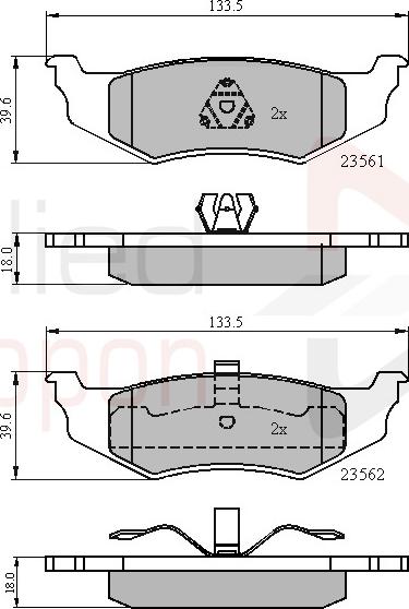 ALLIED NIPPON ADB01100 - Brake Pad Set, disc brake car-mod.net