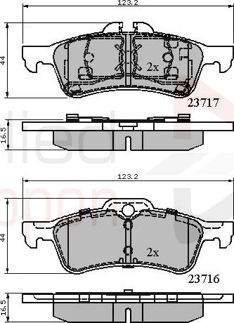 ALLIED NIPPON ADB01317 - Brake Pad Set, disc brake car-mod.net