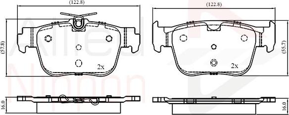ALLIED NIPPON ADB03069 - Brake Pad Set, disc brake car-mod.net
