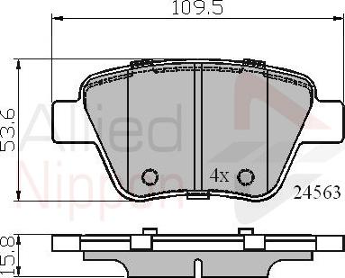 ALLIED NIPPON ADB02022 - Brake Pad Set, disc brake car-mod.net
