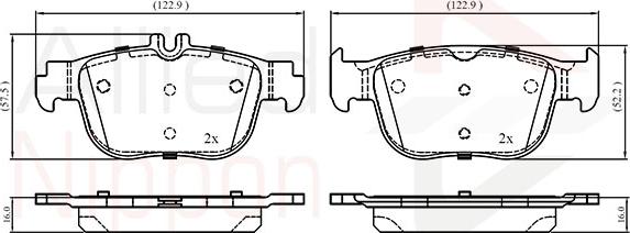 ALLIED NIPPON ADB02868 - Brake Pad Set, disc brake car-mod.net