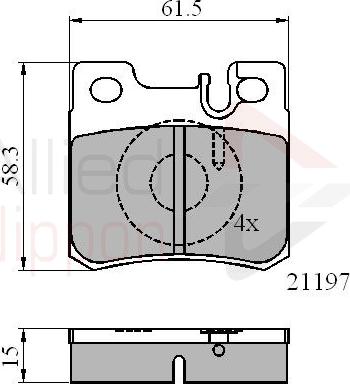 ALLIED NIPPON ADB0226 - Brake Pad Set, disc brake car-mod.net