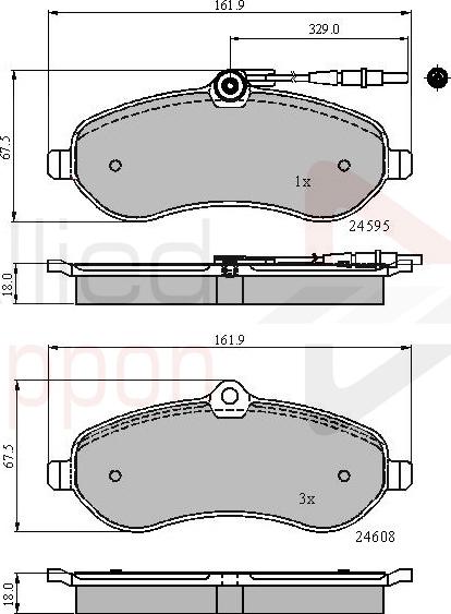 ALLIED NIPPON ADB11621 - Brake Pad Set, disc brake car-mod.net