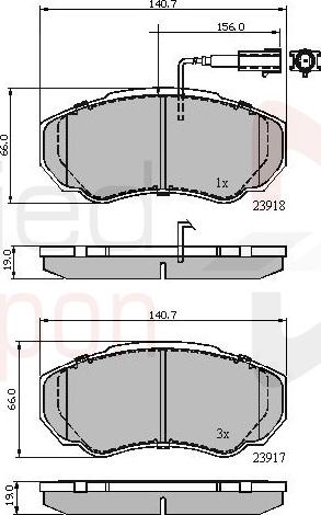 ALLIED NIPPON ADB11040 - Brake Pad Set, disc brake car-mod.net