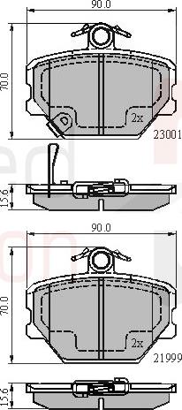 ALLIED NIPPON ADB31019 - Brake Pad Set, disc brake car-mod.net