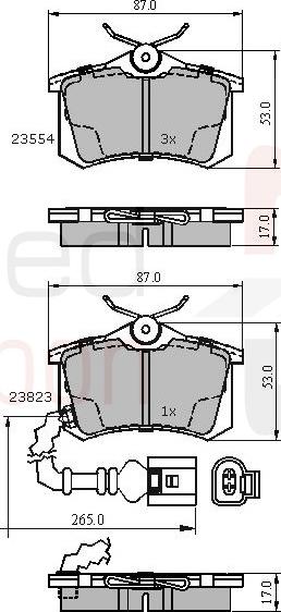 ALLIED NIPPON ADB2797 - Brake Pad Set, disc brake car-mod.net