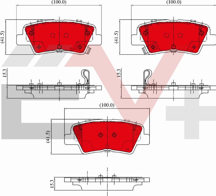 ALLIED NIPPON AEV32161 - Brake Pad Set, disc brake car-mod.net