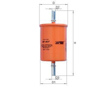 ALPHA FILTER AF417 - Fuel filter car-mod.net