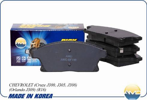 AMD AMD.BF199 - Brake Pad Set, disc brake car-mod.net