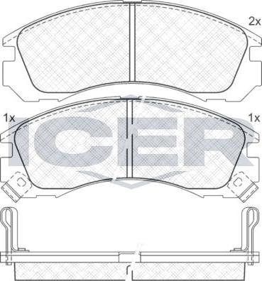 ANDEL 140979 - Brake Pad Set, disc brake car-mod.net