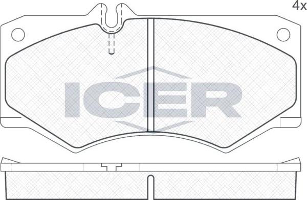 ANDEL 140405 - Brake Pad Set, disc brake car-mod.net