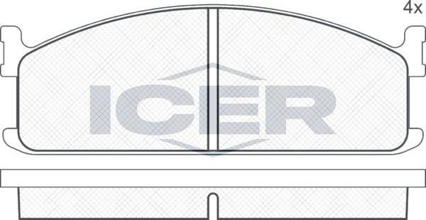 ANDEL 140521 - Brake Pad Set, disc brake car-mod.net