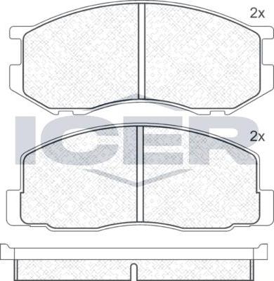 ANDEL 140523 - Brake Pad Set, disc brake car-mod.net