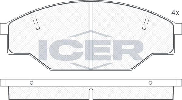ANDEL 140614 - Brake Pad Set, disc brake car-mod.net