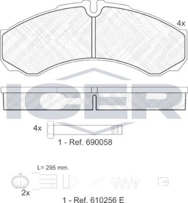 ANDEL 141208-117 - Brake Pad Set, disc brake car-mod.net